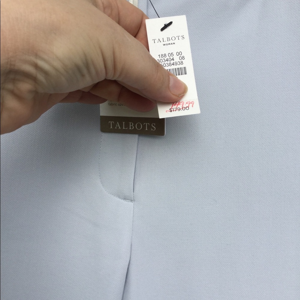 NWT Talbots Italian Luxury Line Blue Lined Pants - Picture 4 of 8